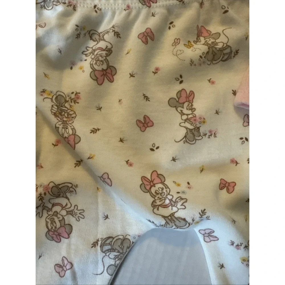 Disney Baby White and Pink Minnie  Set with Hat Girls Size 6-9 Months